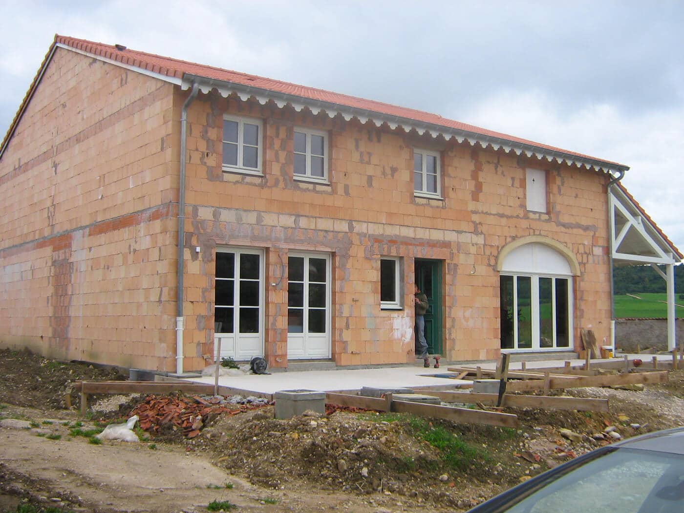 Réalisation façade pavillon neuf à Eulmont en Meurthe-en-Moselle (54)