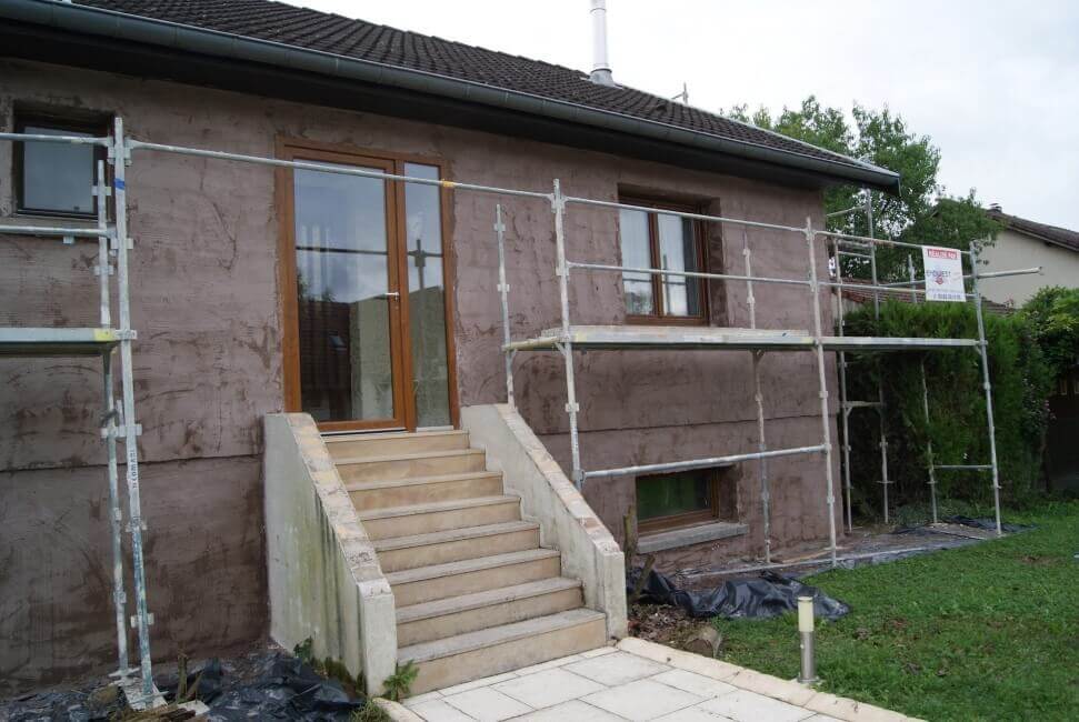 Ravalement de façades d’un maison à Villey-Saint-Etienne