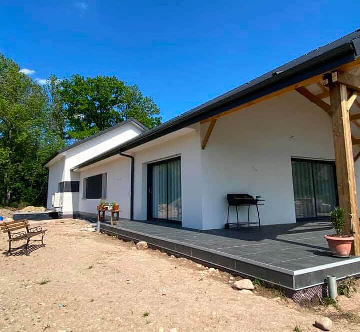 Ravalement de façades d'une maison dans les Vosges (88)