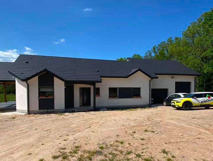 Ravalement de façades d'une maison dans les Vosges (88)