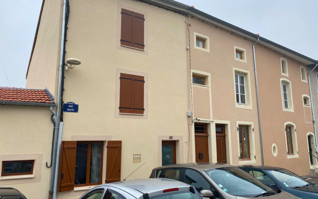 Ravalement de façades d’un ensemble de 3 maisons