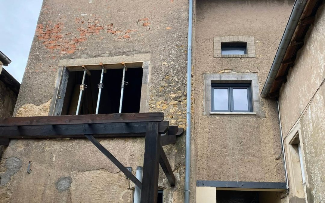 Ravalement de 2 maisons voisines à Autreville-sur-Moselle