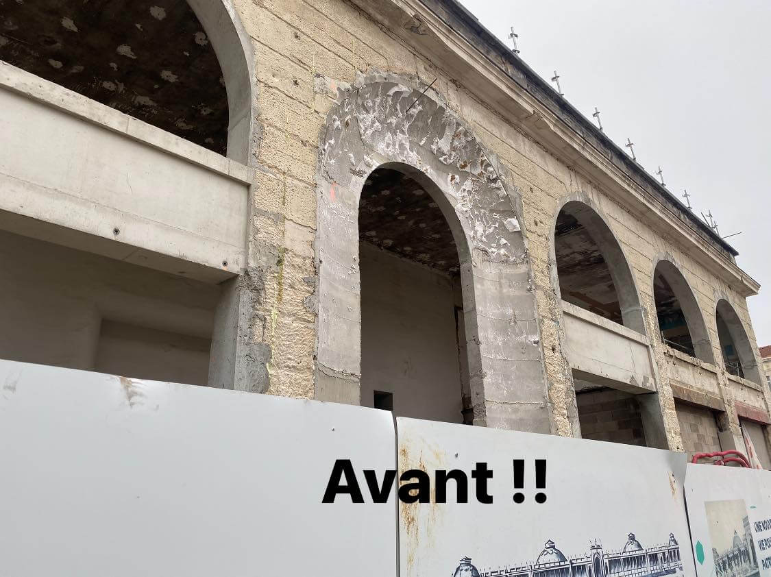 Rénovation façades Piscine Nancy Thermal 54