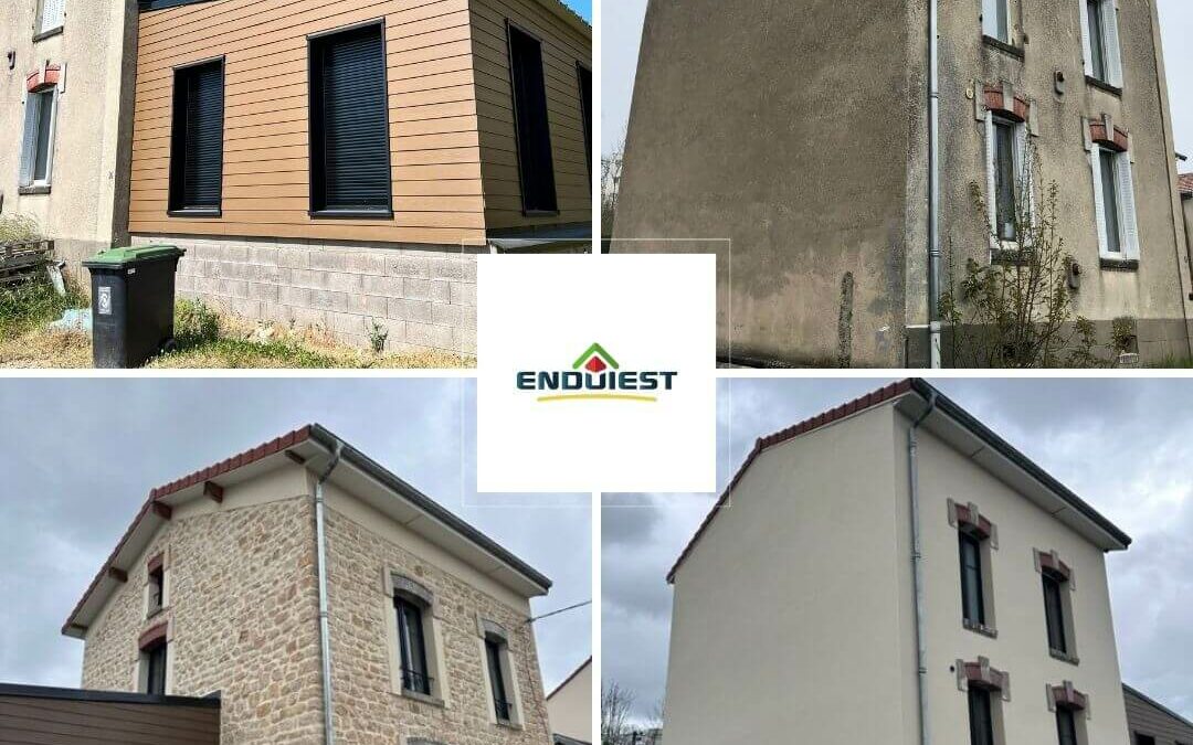 Ravalement de façade avant après