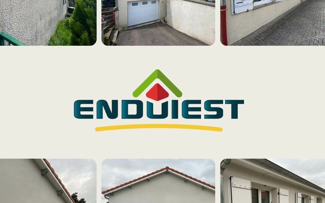Décrépissage complet avec enduit finition grattée en Lorraine