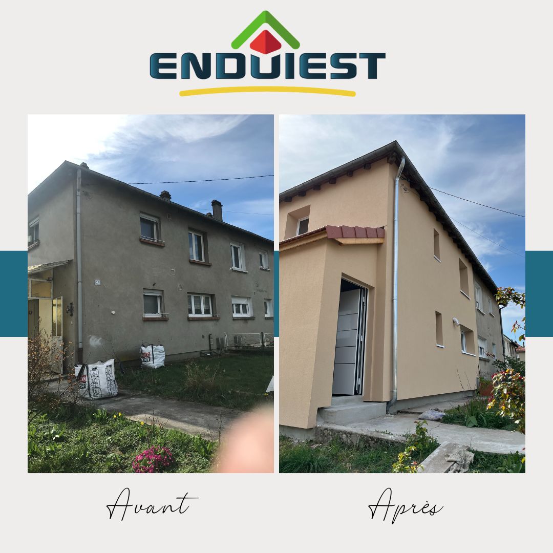 Isolation des façades d’une maison en laine de roche